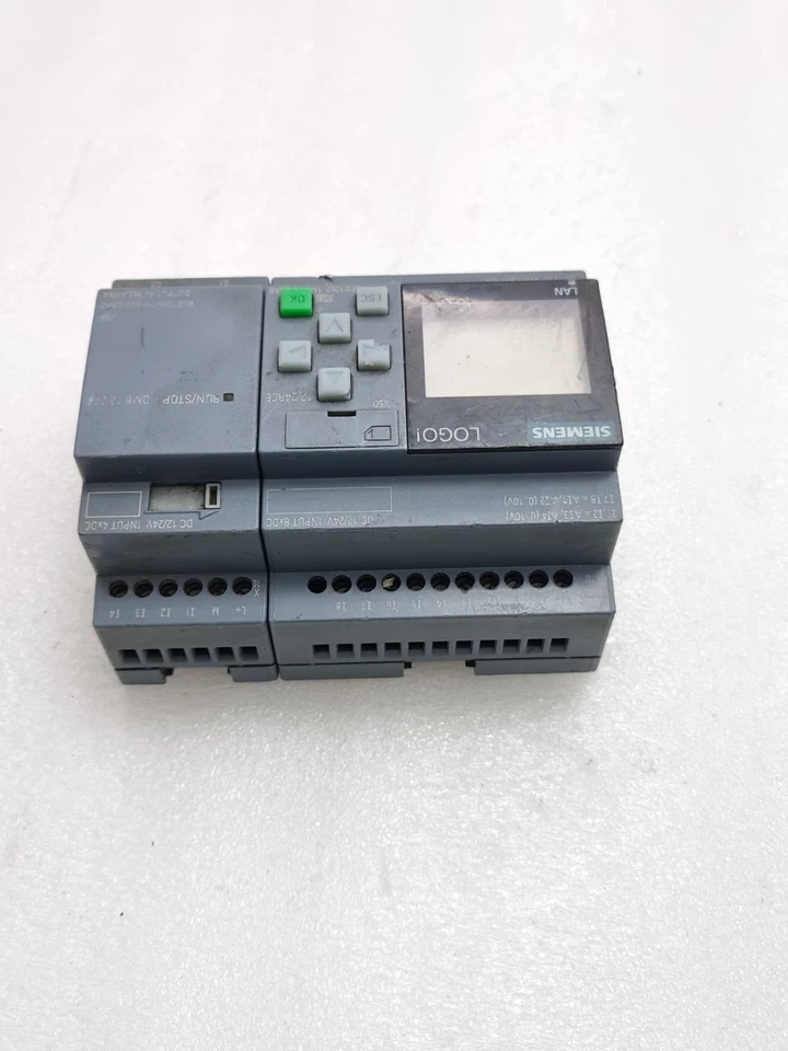 Siemens 6ED1052-1MD00-0BA8 Logo Plc With 6ED1055-1MB00-0BA2 Expansion Module